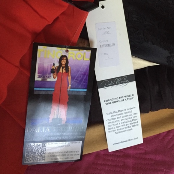 Burnt Orange Strapless Ruffled Maxi Gown Dress. New with tags . Head Turner ❤️ - Picture 3 of 6